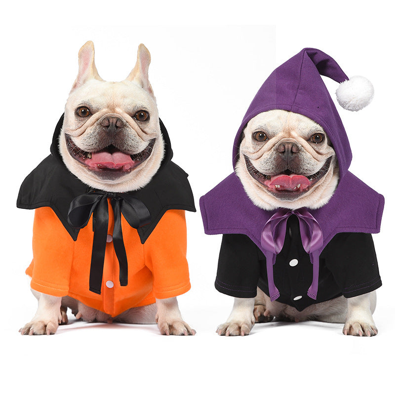 Get Your Pup Spooky-Ready with Our Halloween Pumpkin Dog Sweater and Shawl!